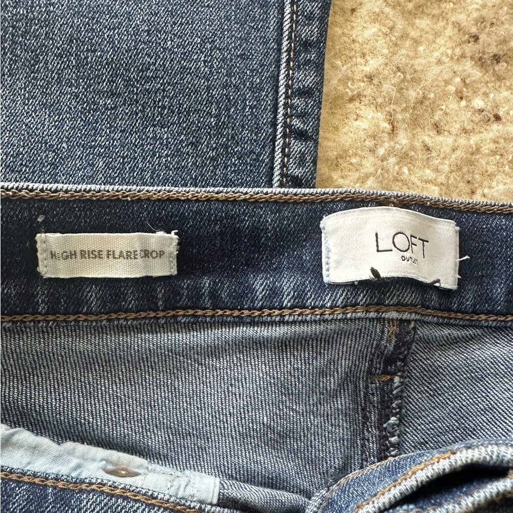 LOFT Dark Blue Ankle & Cropped Jeans - Picture 4 of 5